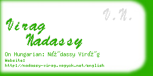virag nadassy business card